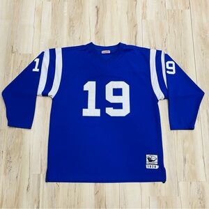 Vintage Johnny Unitas 1970 Colts Mitchell&Ness Stitched Long Sleeve Jersey(54)